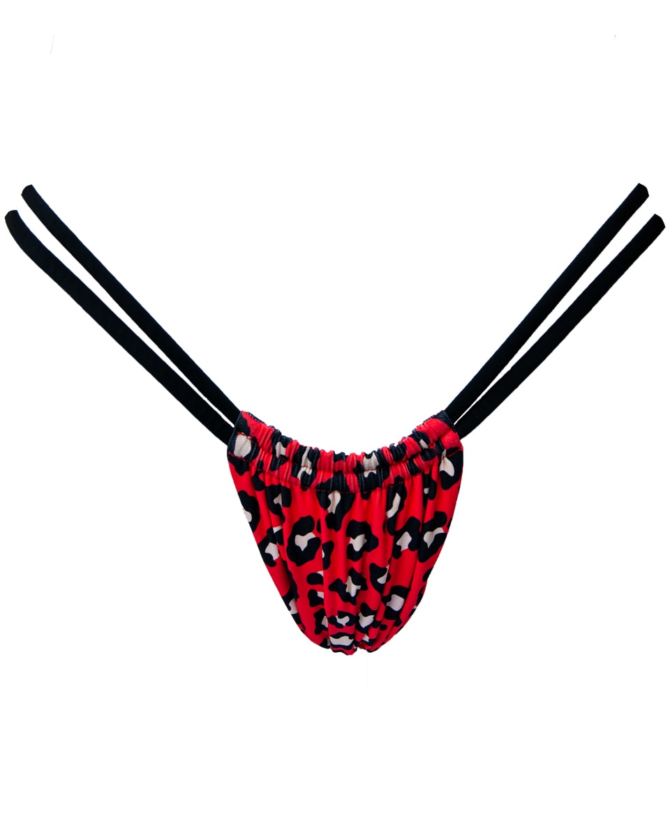 Colombiana Bottom Red Leopard