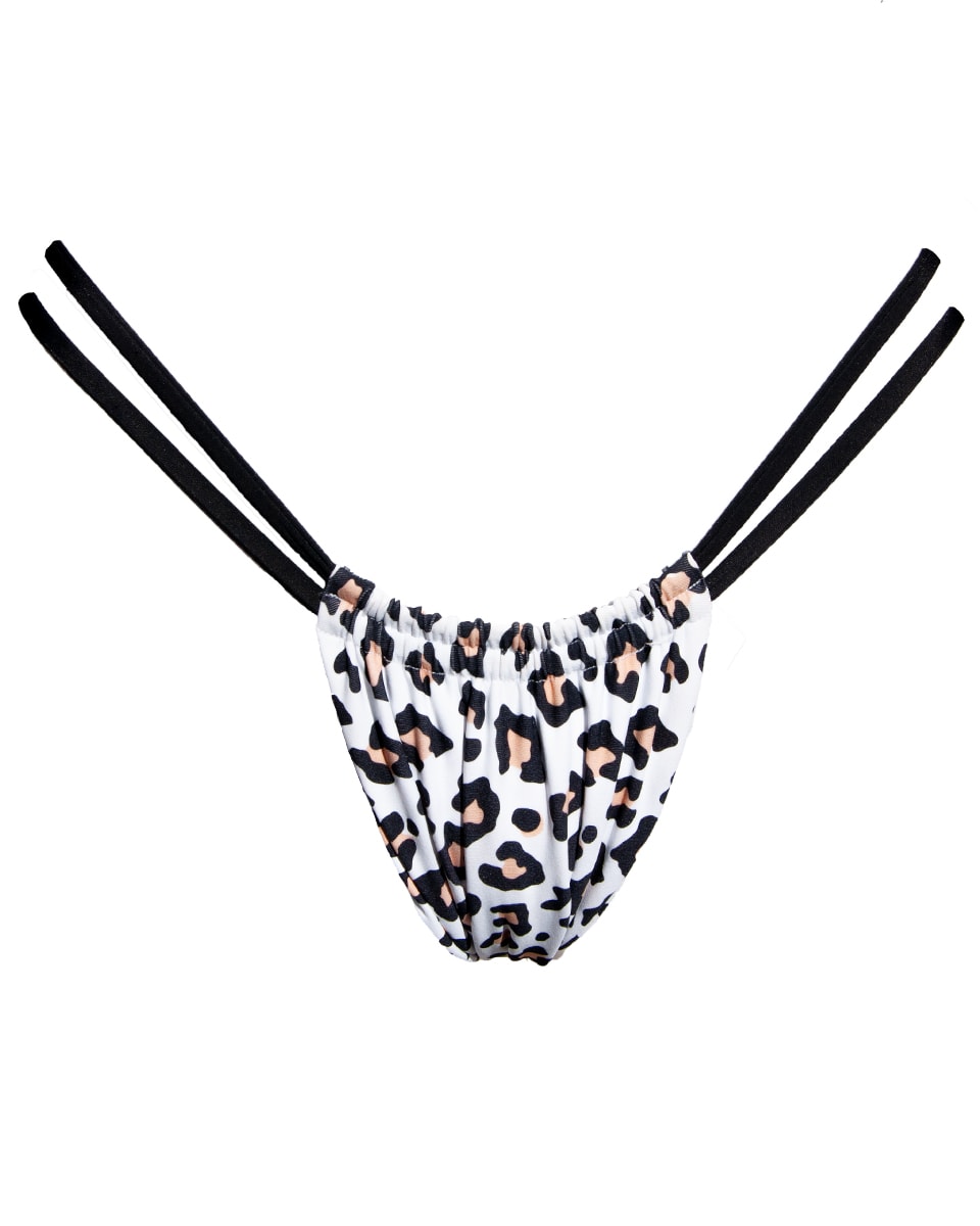 Colombiana Bottoms White Leopard